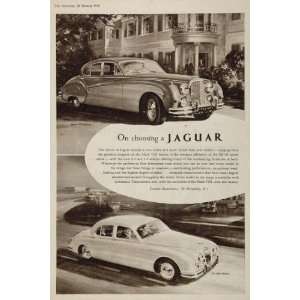 1958 Original Ad Jaguar 3.4 Litre Saloon Mark VIII Car   Original 