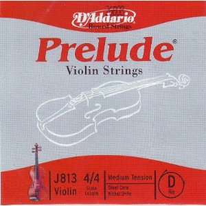  DAddario Violin Prelude D Nickel Wound 4/4, J813 