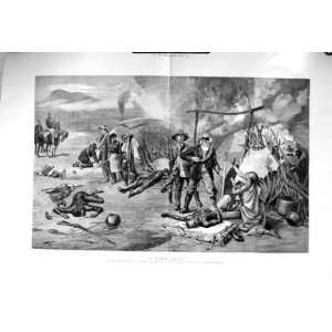   1885 BOER RAID NATIVES AFRICA DEAD PEOPLE WAR FINE ART: Home & Kitchen