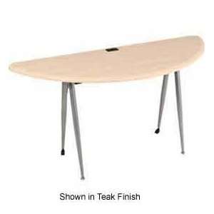  Half Round Modular Desk 29H X 62W X 24D, Teak Furniture & Decor