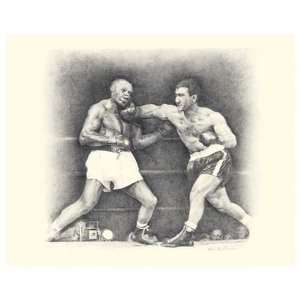  Rocky Marciano by Allen Friedlander. Size 34.75 X 33.50 