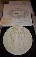 Carmen 1978 Ivory Alabaster Plate by Gino Ruggeri  