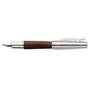  Faber Castell E Motion Wood Fountain Pen (Dark Brown Broad 