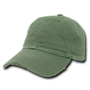 DECKY Olive Vintage Fitted Polo Caps Baseball Cap (Small 