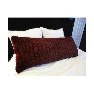  College Plush Body Pillow   Deep Red