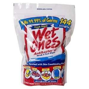 Wet Ones Singles Antibacterial Cleansing Wipes(pack of 288)  