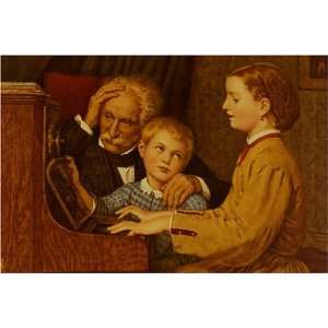  The Song by Albert Anker, 17 x 20 Fine Art Giclee Print 