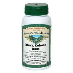 Natures Wonderland Black Cohosh Root, 60 Capsules Health 