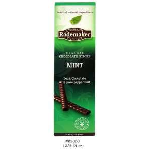 Rademaker Chocolate Sticks   Dark with Mint (Pack of 12)  