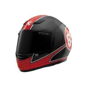  SPARX S07 HELMET   LUCKY 69 (X LARGE) (BLACK/RED 