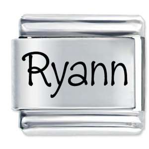 Name Ryann Gift Laser Italian Charm: Pugster: Jewelry