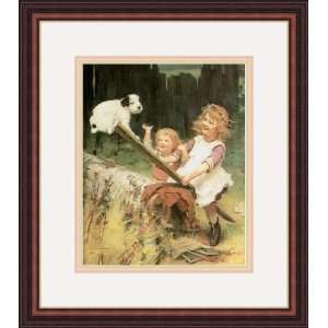  Playing On The See Saw by Arthur John Elsley   Framed 