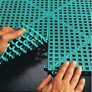  Dri Dek Teal Vinyl Interlocking Drainage Floor Tile 12 x 