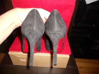 Christian Louboutin NEW DECLIC Suede Platform Heels Pumps Shoes Black 
