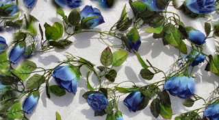 Royal BLUE Wedding Arch Garland Silk Roses Decorate NEW  