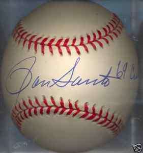Ron Santo 1969 Chicago Cubs ONL Autographed Baseball  