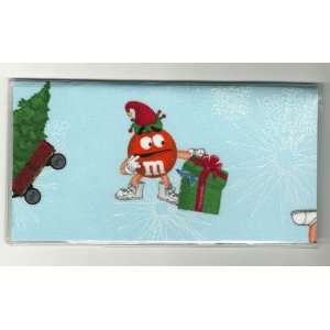  Checkbook Cover Red M&M Guy Christmas Holiday: Everything 