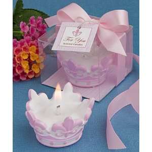  Pink crown design scented candle favor: Home & Kitchen