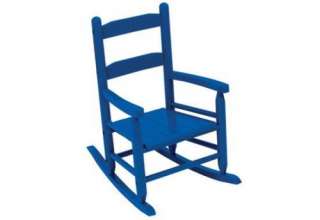 New KidKraft Wooden 2 Slat Kids Rocking Chair   Blue  