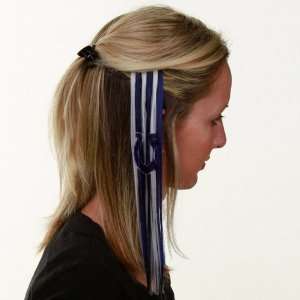   Royal Blue White Sports Extension Hair Clips : Sports & Outdoors