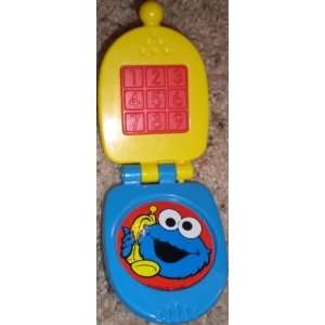   Cookie Monster Pretend Play Flip Open Telephone Toy Without Sound