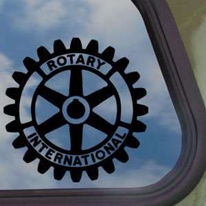  Rotary International Black Decal Car Truck Window Sticker 