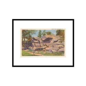  Devils Den, Gettysburg, Pennsylvania Pre Matted Poster 