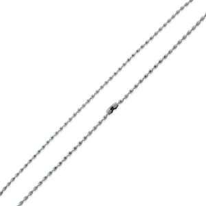    Stainless Steel Long Bead Dog Tag Ball Chain 2.5mm 30 Jewelry