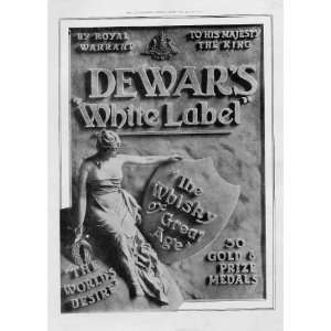  Dewars White Label Whiskey Antique Advertisment 1902