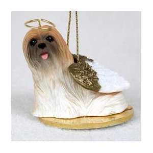  Lhasa Apso Angel Dog Ornament   Brown: Home & Kitchen