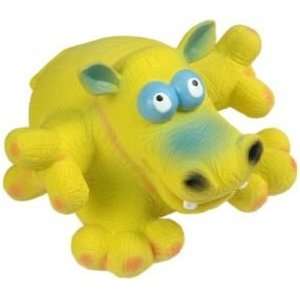 Vo Toys Latex Stuffed Gigantic Yellow Hippo Dog Toy