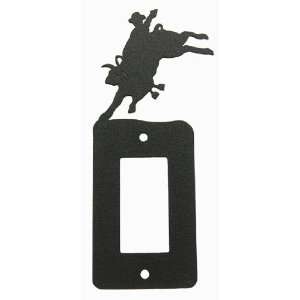  Bull Rider GFI Rocker Light Switch Plate Cover: Home 