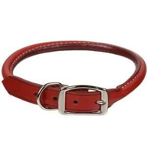  Petco Rolled Leather 3/8 Dog Collar in Red: Pet Supplies