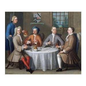   Thomas Sebright, Sir John Bland And Two Friends Giclee