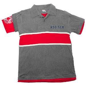 Boston Red Sox Youth Roll Up Layered Polo By Outerstuff 