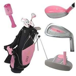   Girl Junior Set for Ages 4 8 w/Pink Stand Bag RH