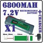 pcs 7.2V 6800mAh rechargeable battery pack + charger