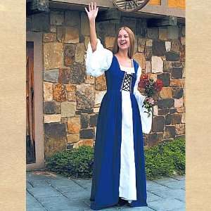 Renaissance Costume   Fair Maidens Dress(BLUE)   Large/XL 