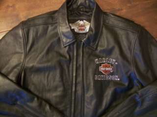   Davidson mens large leather riding jacket coat eagle limited edition