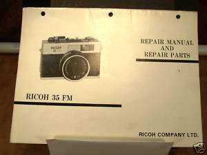 RICOH 35 FM REPAIR MANUAL & REPAIR PARTS  