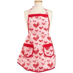  DII Valentine Hearts Printed Full Apron with Pockets