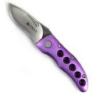 Columbia River Knife And Tools Shrimp 1184 Razor Edge Knife, Purple