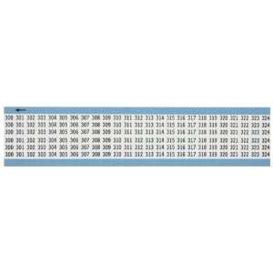   Consecutive Numbers Wire Marker Card, Legend 300 thru 324 (Pack of