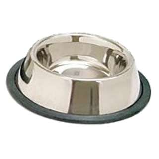 STAINLESS STEEL Non Skid Pet Dog Puppy Cat No Tip Bowl Dish  