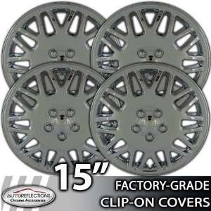    15 Universal Snap On Chrome Wheel Hubcap Covers Automotive