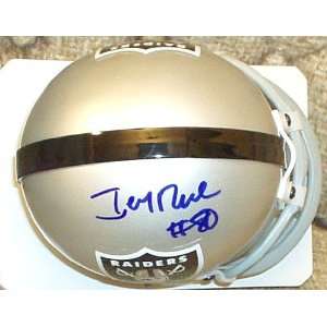  Jerry Rice autographed Raiders mini helmet Sports 