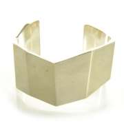 TIFFANY & CO Brushed Sterling Silver Frank Gehry Wide Torque Cuff