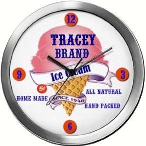  TRACEY 14 Inch Ice Cream Metal Clock Quartz Movement 