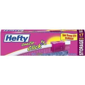  Hefty One Zip Storage Bags 1 gallon, 17ct (Pack of 6 