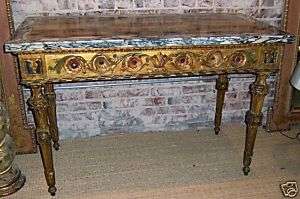   AND PAINT DECORATED ITALIAN CONSOLE TABLE , VENICE CIRCA 1780  